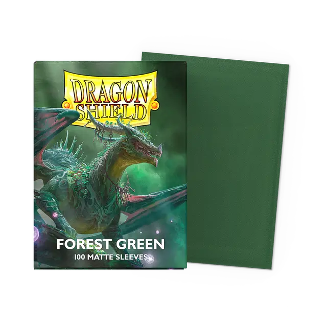 Dragon Shield Standard Size - Forest Green - Matte Sleeves (100)