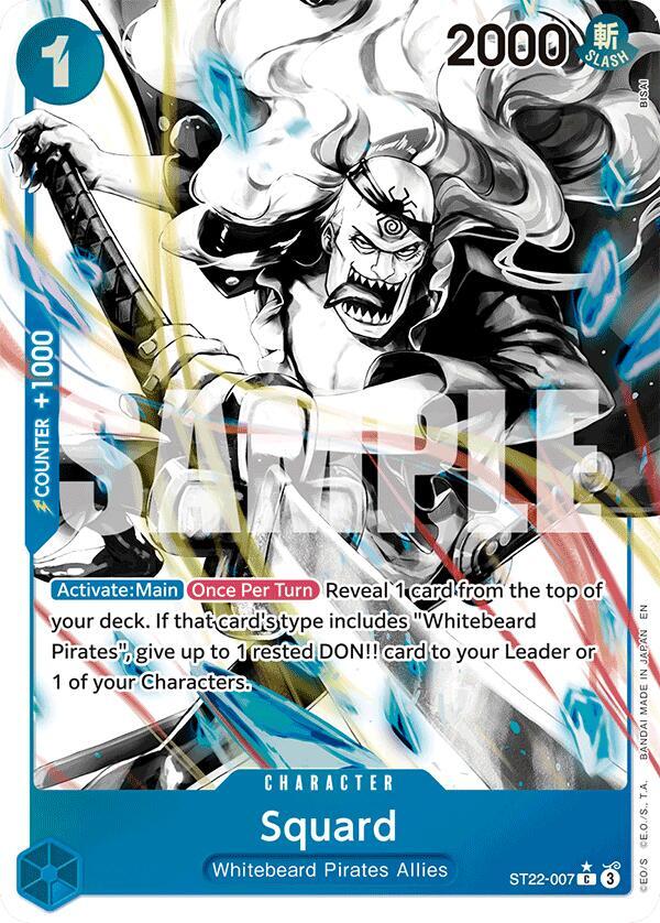 Squard (Parallel) - Starter Deck 22: Ace & Newgate (ST-22)
