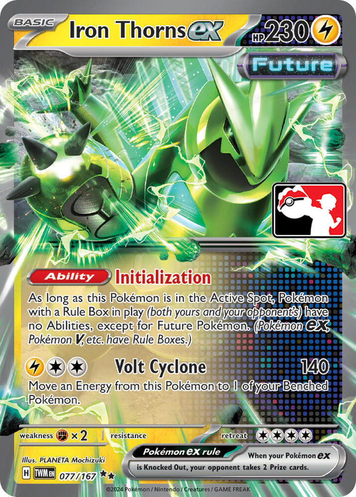 Iron Thorns ex - 077/167 - Prize Pack Series Cards